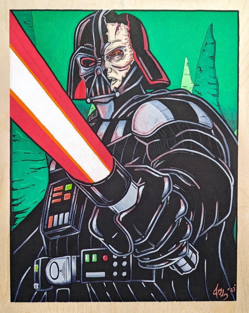 Drawing of Vader
